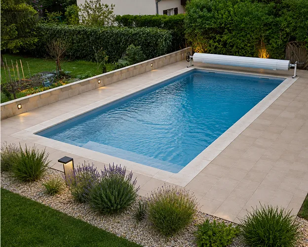 Terrain après terrassement de piscine